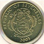 5 центов 1990 г. Сейшелы(19) -5.4 - реверс