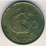10 центов 1982 г. Сейшелы(19) -5.4 - аверс