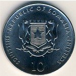 10 шиллингов 2000 г. Сомали(20) - 17.4 - аверс