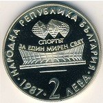 2 лева 1987 г. Болгария(3) - 80.1 - аверс
