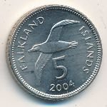 5 пенсов 2004 г. Фолклендские острова(24) -44 - аверс