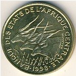 25 франков 1980 г. Центрально-африканская республика (25) - 9.6 - реверс