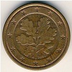 2 цента 2002 г. Германия(6) - 764.6 - реверс