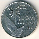 10 пенни 1991 г. Финляндия(24) -510.5 - реверс