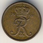 2 эре 1960 г. Дания(28) -131.8 - реверс