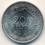 200 песо 2013 г. Колумбия(12) -21.9 - аверс