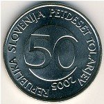 50 толларов 2005 г. Словения(20) -166.5 - аверс