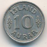 10 эйре 1940 г. Исландия(10) - 107.6 - аверс
