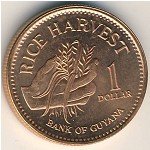 1 доллар 2005 г. Гайана(4) -9.1 - аверс