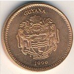 1 доллар 2005 г. Гайана(4) -9.1 - реверс