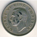 1 шиллинг 1947 г. Новая Зеландия(16) -46.8 - реверс