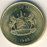 50 лисенте 1998 г. Лесото (13) - 15.7 - реверс