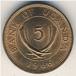 5 центов 1974 г. Уганда(23) - 44.3 - аверс