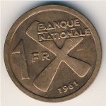 1 франк 1961 г. Катанга (11)  - 49.5 - аверс