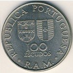 100 эскудо 1981 г. Мадейра остров (13)  37.3 - аверс