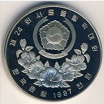 1000 вон 1987 г. Корея Южная(12) -26.9 - реверс