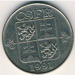 5 крон 1991 г. Чехия(25) - 148.2 - реверс