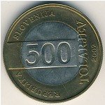 500 толларов 2002 г. Словения(20) -166.5 - аверс