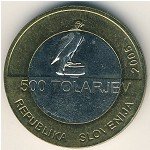 500 толаров 2005 г. Словения(20) -166.5 - аверс