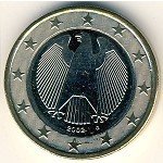 1 евро 2002 г. Германия(6) - 764.6 - реверс