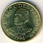 10 гуарани 1996 г. Парагвай(17) -9.5 - реверс