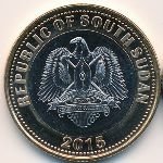 2 фунта 2015 г. Южный Судан - 15.1 - реверс