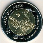 2 доллара 2008 г. Галапагосские острова (4) -15.9 - аверс