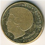 5 гульденов 2000 г. Нидерланды(15) -241.4 - реверс