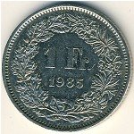 1 франк 2009 г. Швейцария(25) -71.1 - аверс