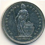 1 франк 2009 г. Швейцария(25) -71.1 - реверс