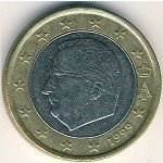 1 евро 1999 г. Бельгия(3) - 465.2 - реверс