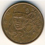 5 центов 2000 г. Франция(24)-  880.5 - реверс