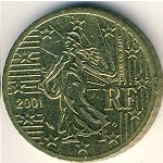 50 центов 2001 г. Франция(24)-  880.5 - реверс