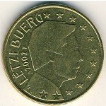 50 центов 2002 г. Люксембург(13) - 341.3 - реверс