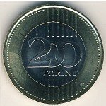 200 форинтов 2009 г. Венгрия(4) - 76.6 - аверс