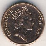 1 цент 1999 г. Фиджи(24) -10.8 - реверс