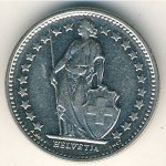 1/2 франка 2013 г. Швейцария(25) -71.1 - реверс
