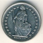 1/2 франка 2008 г. Швейцария(25) -71.1 - реверс