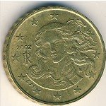 10 центов 2002 г. Италия(10) - 266.5 - реверс