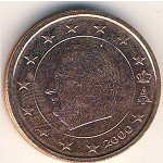 2 цента 2000 г. Бельгия(3) - 436.2 - реверс