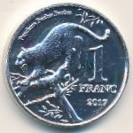 1 франк 2017 г. Катанга (11)  - 49.5 - аверс