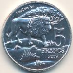 5 франков 2017 г. Катанга (11)  - 49.5 - аверс