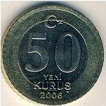 50 кирш 2005 г. Турция(23) - 88.1 - аверс