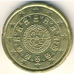 20 центов 2002 г. Португалия(18) -374.2 - реверс