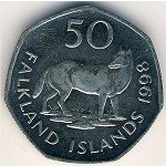 50 пенсов 1998 г. Фолклендские острова(24) -44 - аверс