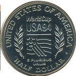 50 центов 1994 г. США(21) - 2215.1 - аверс