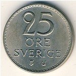 25эре 1963 г. Швеция(31) - 130.6 - аверс