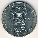 1крона 1968 г. Швеция(31) - 130.6 - реверс