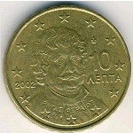 10 центов 2002 г. Греция(7) - 301.2 - реверс