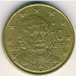 10 центов 2005 г. Греция(7) - 301.2 - реверс